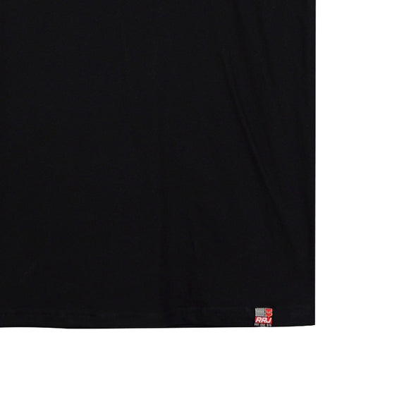 RRJ Basic Tees for Men Semi Body Fitting Shirt CVC Jersey Fabric Round Neck Trendy fashion Casual Top Black T-shirt for Men 148071-U (Black)