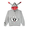 RRJ Ladies Looney Tunes Jacket Loose Fitting for Women Trendy Fashion High Quality Apparel Comfortable Casual Jacket for Women 132212 (Gray)