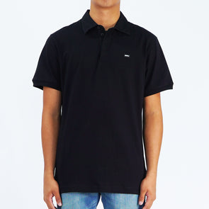RRJ Basic Collared for Men Semi Body Fitting Trendy fashion Casual Top Black Polo shirt for Men 147021 (Black)
