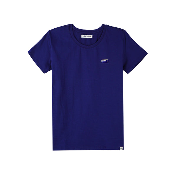 RRJ Basic Tees for Ladies Regular Fitting Shirt Trendy fashion Casual Top Blue T-shirt for Ladies 142209 (Blue)