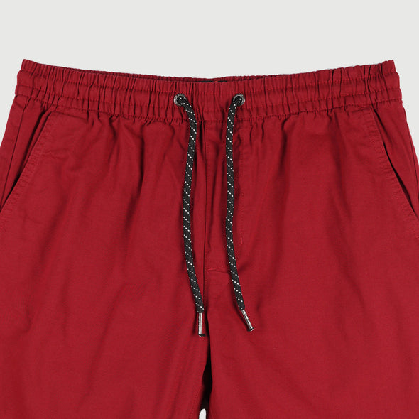RRJ Basic Non-Denim Jogger Shorts for Men Trendy Fashion With Pocket Regular Fitting Garment Wash Fabric Casual short Maroon Jogger short for Men 127144 (Maroon)