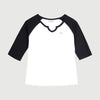 RRJ Basic Tees for Ladies Regular Fitting Ribbed Fabric Trendy fashion Casual Top White Tees for Ladies 128546 (White)