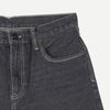 RRJ Men's Basic Denim Tapered Short Trendy Fashion High Quality Apparel Comfortable Casual short Mid Waist 151023 (Black)