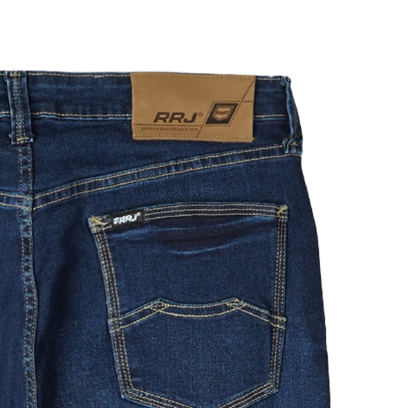 RRJ Men's Basic Denim Stretchable Pants Super skinny Fitting Mid Waist Maong Pants For Men Dark Shade Mid Rise Trendy Fashion Casual Bottoms 148930-U (Dark Shade)