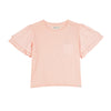 RRJ Basic Tees for Ladies Relaxed Fitting Shirt Special Fabric Trendy fashion Casual Top Pink T-shirt for Ladies 146002 (Pink)