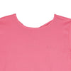 RRJ Basic Tees for Ladies Slim Fitting Ribbed Fabric Trendy fashion Casual Top Pink Tees for Ladies 141023 (Pink)