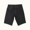 RRJ Men's Basic Denim Tapered Short Trendy Fashion High Quality Apparel Comfortable Casual short Mid Waist 153674 (Black)