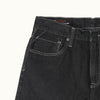 RRJ Men's Basic Denim Tapered Short Trendy Fashion High Quality Apparel Comfortable Casual short Mid Waist 153674 (Black)