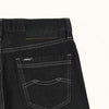 RRJ Men's Basic Denim Tapered Short Trendy Fashion High Quality Apparel Comfortable Casual short Mid Waist 153674 (Black)