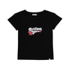 RRJ Basic Tees for Ladies Boxy Fitting Shirt CVC Jersey Fabric Trendy fashion Casual Top Black T-shirt for Ladies 144688-U (Black)