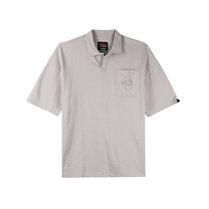 RRJ Basic Collared for Men Oversized Fitting Trendy fashion Casual Top Light Gray Polo shirt for Men 135954 (Light Gray)