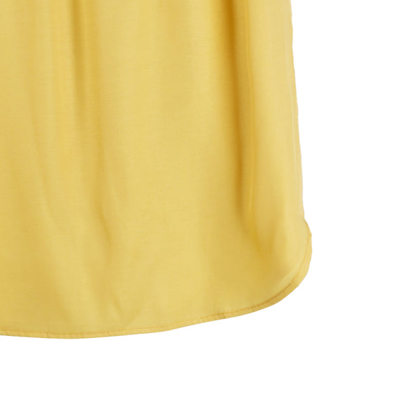 RRJ Basic Woven for Ladies Regular Fitting Shirt Trendy fashion Casual Top Yellow Woven for Ladies 145095 (Yellow)