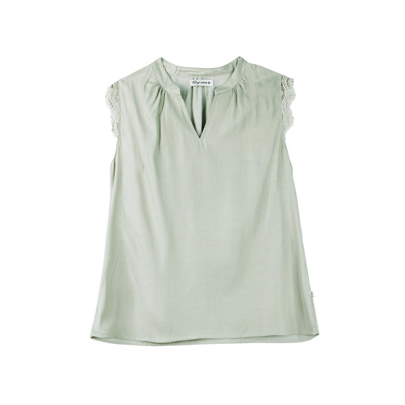 RRJ Basic Woven for Ladies Regular Fitting Shirt Trendy fashion Casual Top Green Woven for Ladies 145077 (Green)