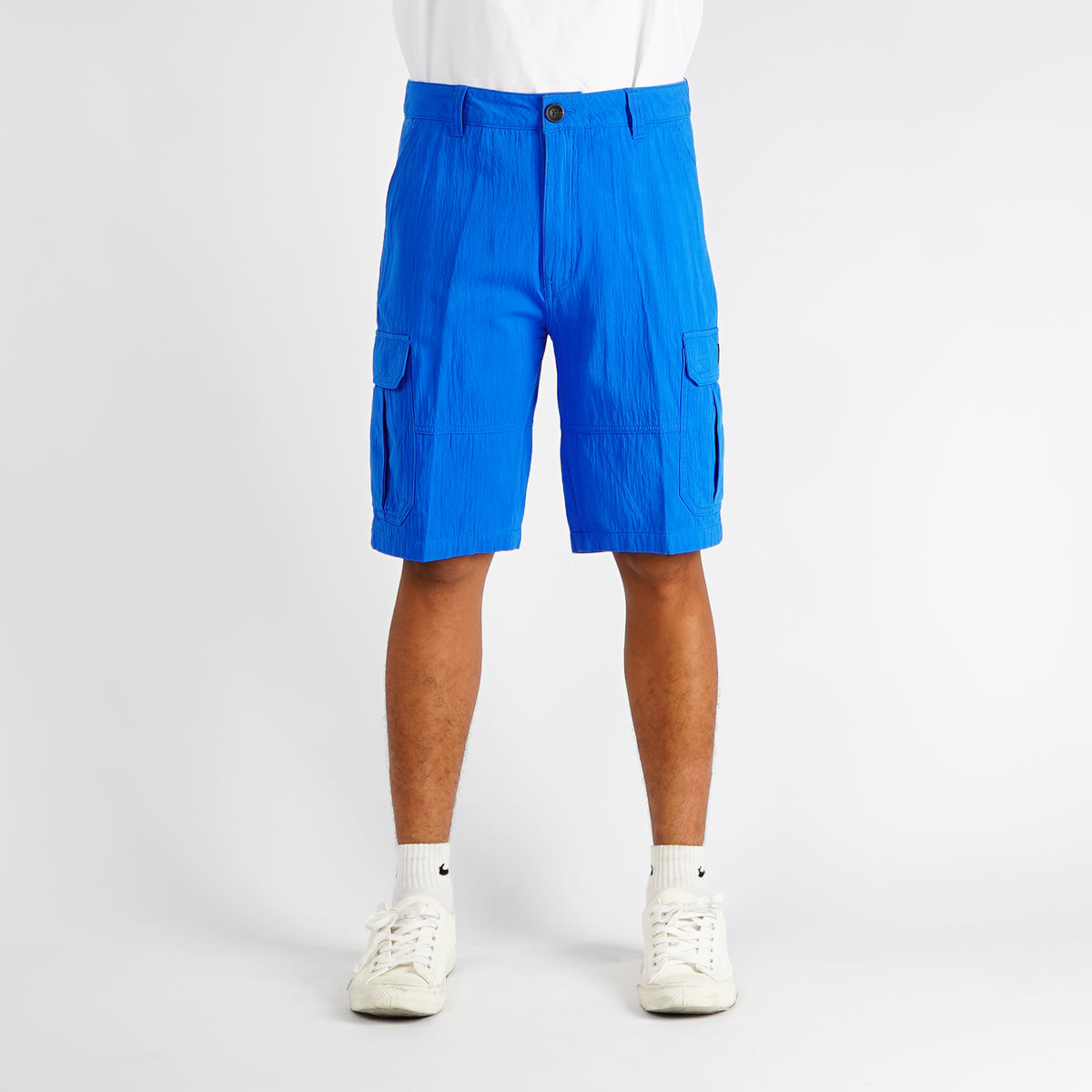 RRJ Basic Non-Denim Cargo Short for Men Regular Fitting Garment Wash F ...