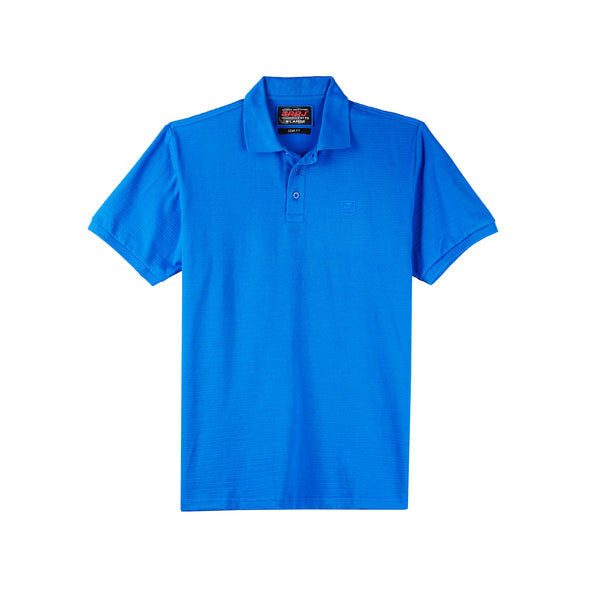 RRJ Basic Collared for Men Semi Body Fit Missed Lycra Fabric Trendy fashion Casual Top Imperial Blue Polo shirt for Men 114482 (Imperial Blue)