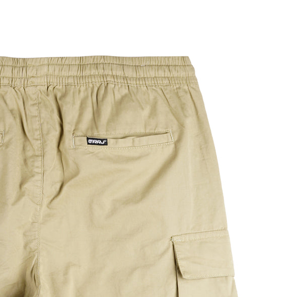 RRJ Basic Non-Denim Cargo Short for Men Regular Fitting Rinse Wash Fabric Casual Short Sage Green Cargo Short for Men 155154-U (Sage Green)