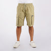 RRJ Basic Non-Denim Cargo Short for Men Regular Fitting Rinse Wash Fabric Casual Short Sage Green Cargo Short for Men 155154-U (Sage Green)