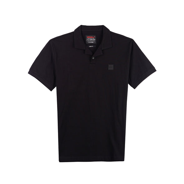 RRJ Basic Collared for Men Semi Body Fitting Polo shirt for Men 147956 (Black)