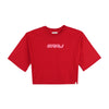 RRJ Basic Tees for Ladies Boxy Fitting Shirt CVC Jersey Fabric 145730 (Red)