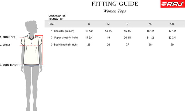 RRJ Basic Collared for Ladies Regular Fitting Polo shirt for Ladies 135049 (White)