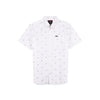 RRJ Men's Basic Woven Semi Body Fitting  Short Sleeve Casual Polo 154599 (White)