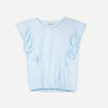 RRJ Ladies Basic Tees Boxy Fitting CVC Jersey Fabric 151553 (Blue)