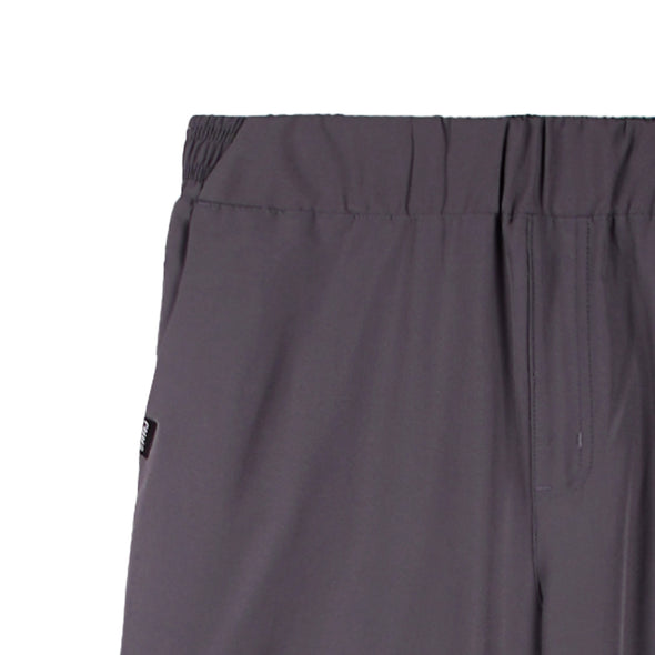 RRJ Ladies Basic Non-Denim Trouser Pants Wideleg Fitting Rinse Wash Fabric 158030 (Gray)