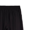 RRJ Ladies Basic Non-Denim Trouser Pants Wideleg Fitting Rinse Mid-rise Wash Fabric 158005 (Black)