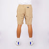 RRJ Men's Basic Non-Denim Cargo Short Regular Fitting Mid-rise 155193 (Beige)