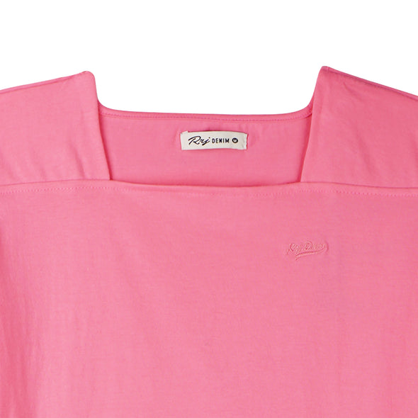 RRJ Ladies Basic Tees Regular Fitting CVC Jersey Fabric 144210-U (Pink)