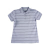 RRJ Ladies Basic Collared Shirt Regular Fitting Lacoste Fabric 157707 (Gray)