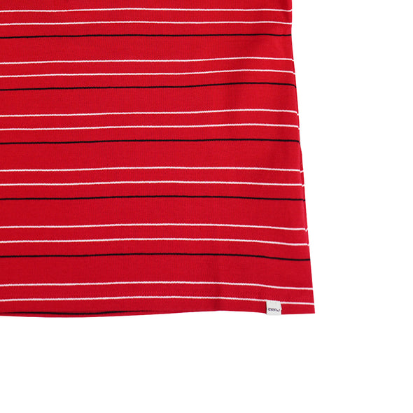 RRJ Ladies Basic Collared Shirt Regular Fitting Lacoste Fabric 157707 (Red)