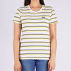 RRJ Ladies Basic Tees Regular Fitting Missed Lycra Fabric 111983 (Yellow)