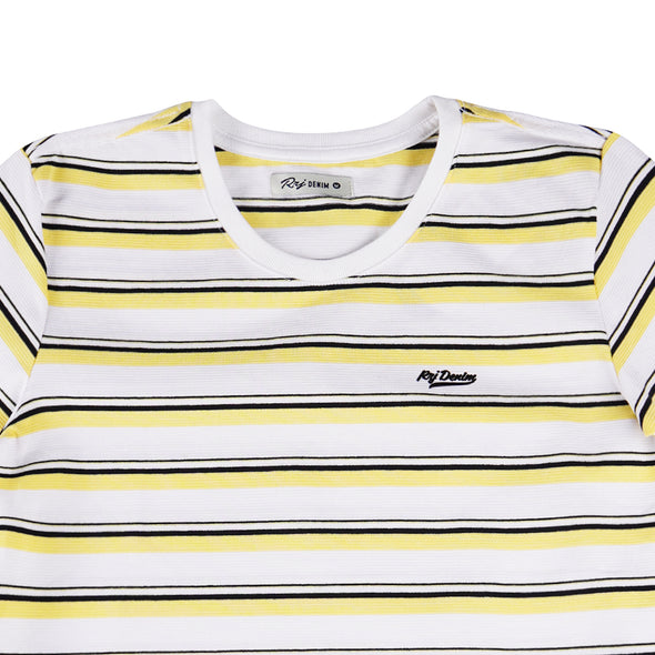 RRJ Ladies Basic Tees Regular Fitting Missed Lycra Fabric 111983 (Yellow)