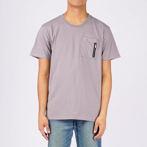 RRJ Men's Basic Tees Semibody Fitting CVC Jersey Fabric 117792 (Charcoal Gray)