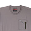 RRJ Men's Basic Tees Semibody Fitting CVC Jersey Fabric 117792 (Charcoal Gray)