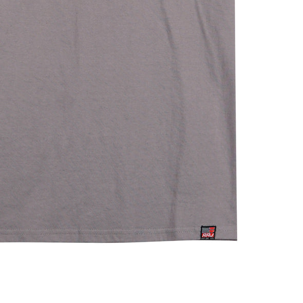 RRJ Men's Basic Tees Semibody Fitting CVC Jersey Fabric 117792 (Charcoal Gray)