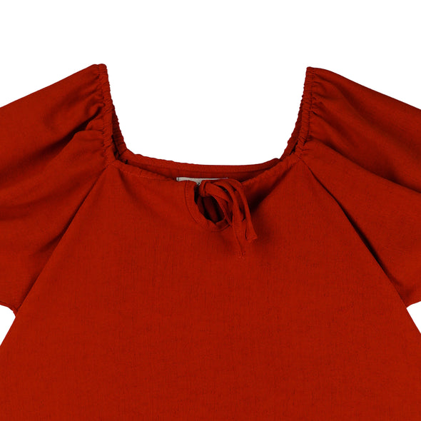 RRJ Ladies Basic Tees Boxy Fitting Special Fabric 163560-U (Rust)