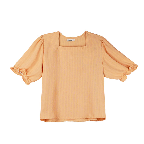 RRJ Ladies Basic Tees Boxy Fitting Special Fabric 163805-U (Peach)
