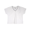 RRJ Ladies Basic Tees Boxy Fitting Special Fabric 153470 (White)