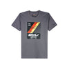 RRJ Men's Basic Tees Semibody Fitting Missed Lycra Fabric 158398 (Dark Gray)