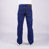 RRJ Men's Basic Denim Pants Slim Straight Fitting Mid-Rise Extreme Wash Fabric 167362-U (Dark Shade)
