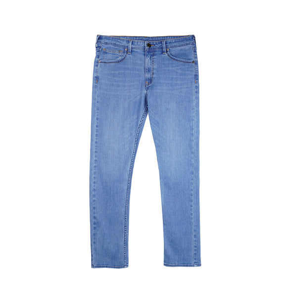 RRJ Men's Basic Denim Pants Superskinny Fitting Mid-Rise Extreme with Details Fabric 172578 (Light Shade)