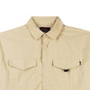 RRJ Men's Basic Woven Shirt Boxy Fitting Taslan Fabric 160603 (Beige)