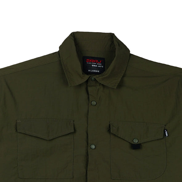 RRJ Men's Basic Woven Shirt Boxy Fitting Taslan Fabric 160603 (Fatgiue)