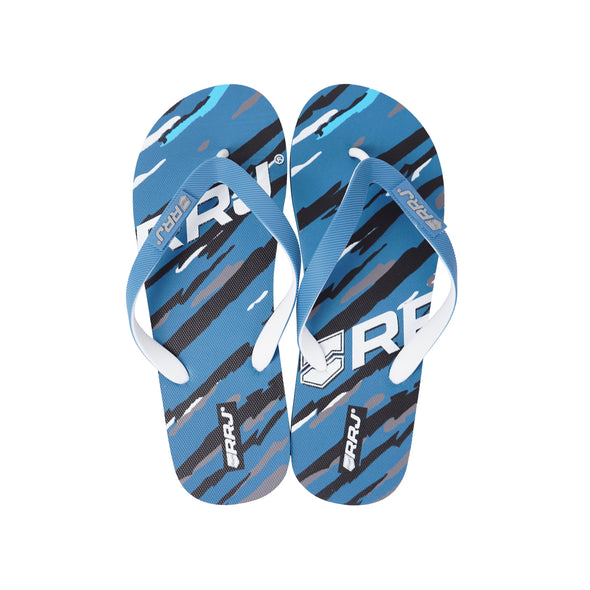 RRJ Men's Basic Accessories Printed Slipper 167411 (Teal)