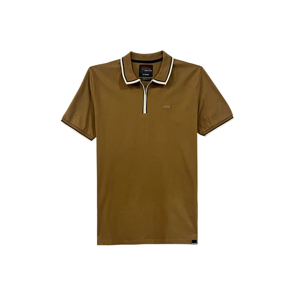 RRJ Men's Basic Collared Shirt Comfort Fitting 168001 (Rust)