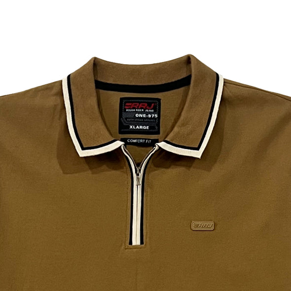 RRJ Men's Basic Collared Shirt Comfort Fitting 168001 (Rust)