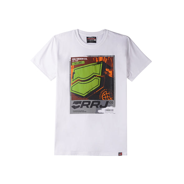 RRJ Men's Basic Tees Semibody Fitting 173772-U (White)