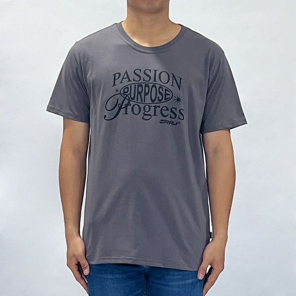 RRJ Men's Basic Tees Semibody Fitting 174358-U (Light Gray)